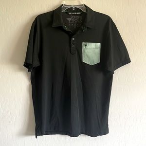 Travis Mathew Chive Golf Polo Shirt. Keep Calm and Chive On. Size Large